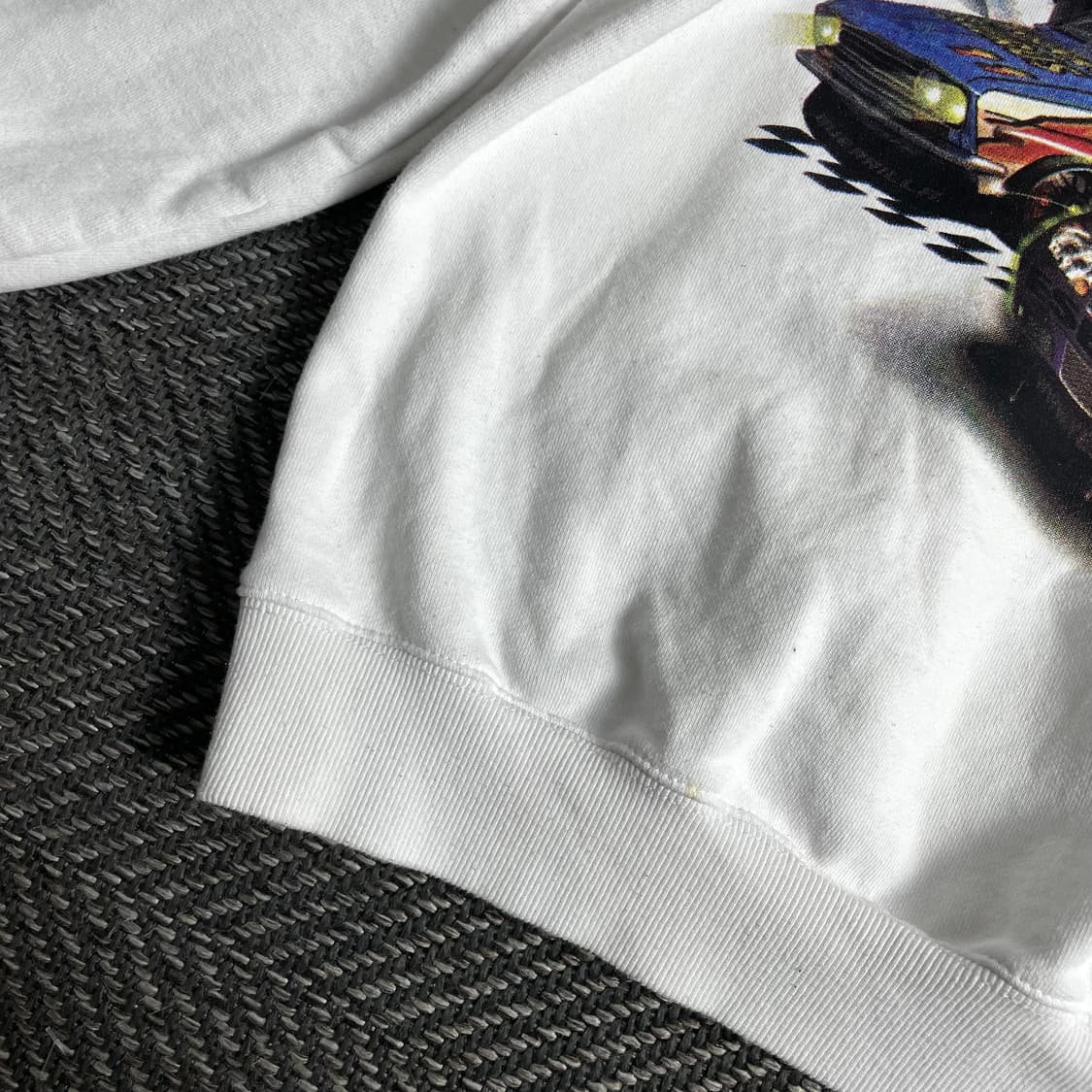 예스아이씨 레이싱 그래픽 빅로고 박시핏 후드 티셔츠y 3246 상품이미지3