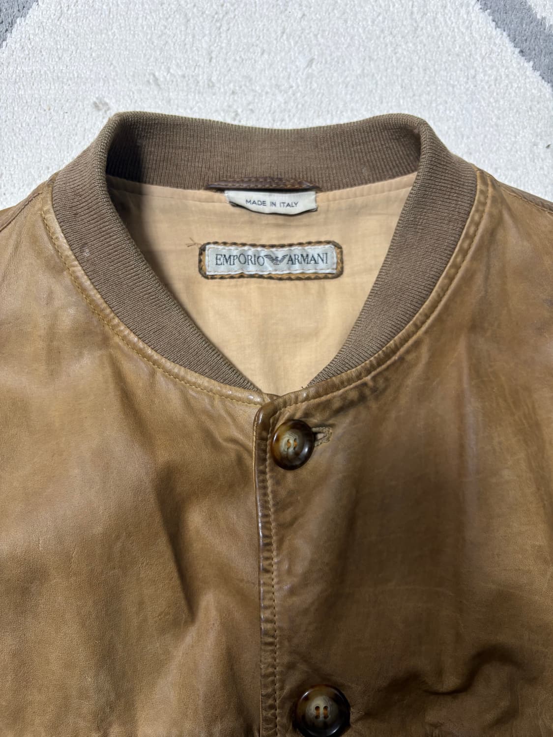 [50] 엠포리오 아르마니 레더자켓 상품이미지4
