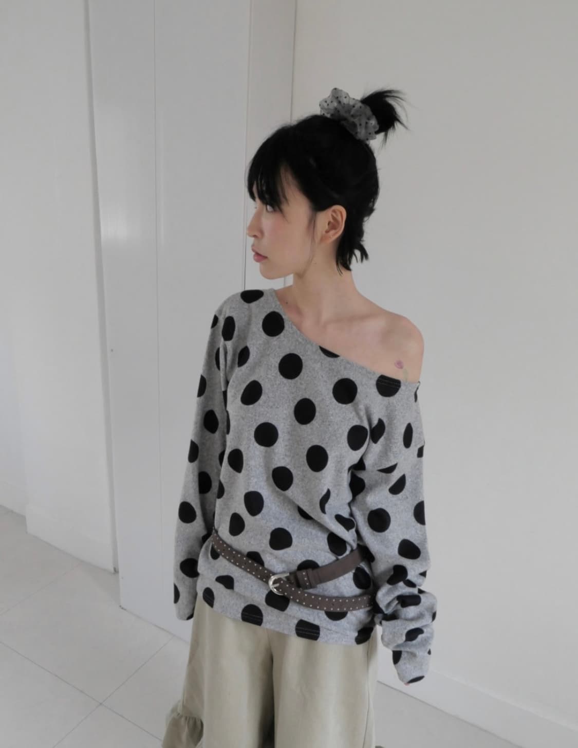 플랫오프 Use Dot T-shirt gray 상품이미지4