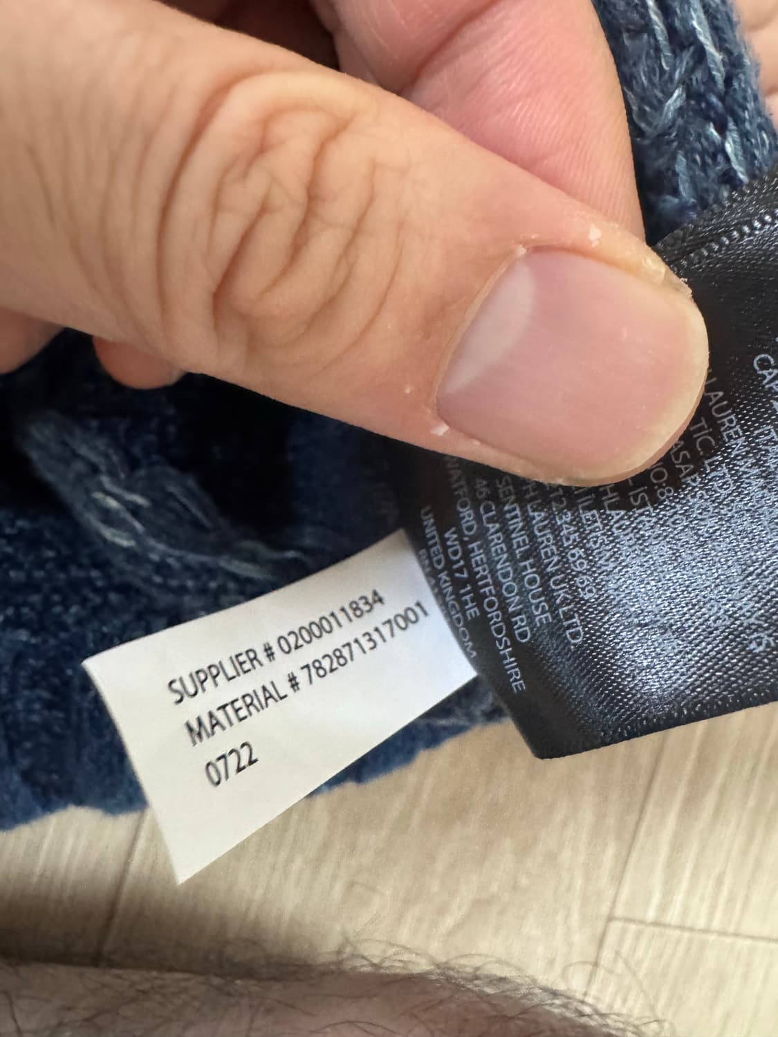 XL RRL 모크넥 블루 인디고 스웨터 상품이미지6