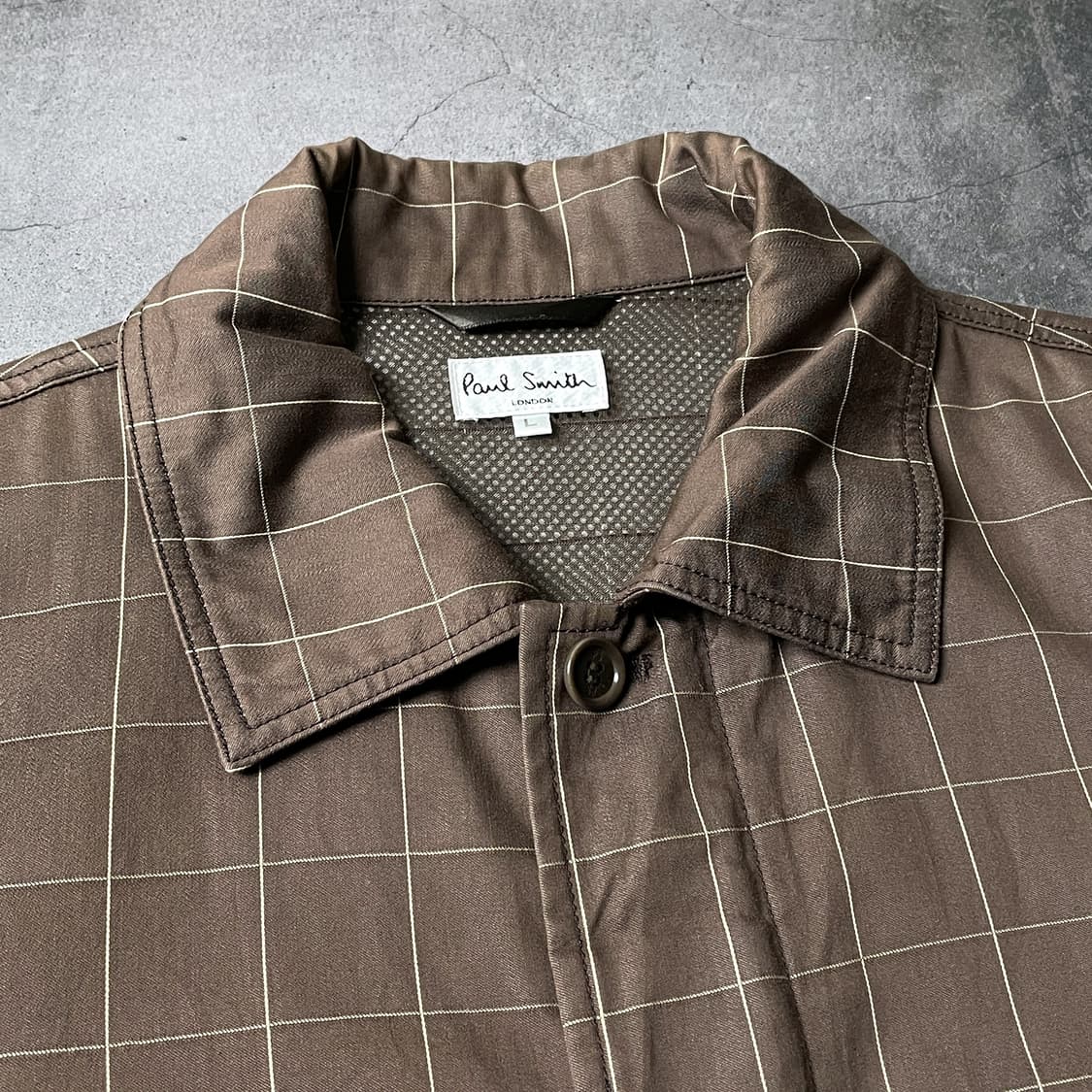 PAUL SMITH 폴스미스 빈티지 브라운 체크 집업자켓 A00404 상품이미지2