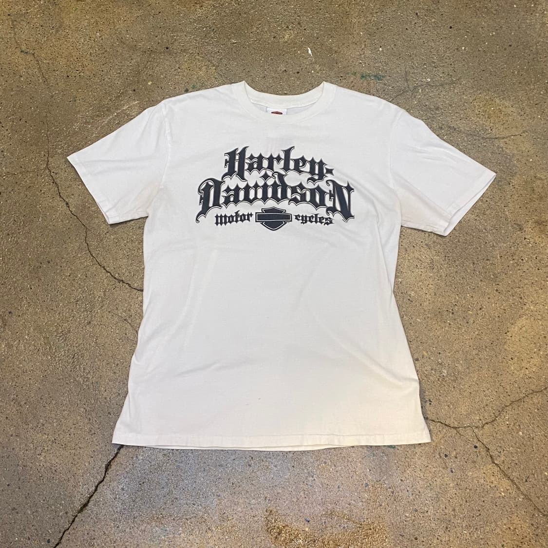 미국 빈티지 할리데이비슨 로고 플로리다 레어 반팔티 흰티셔츠 상품이미지1