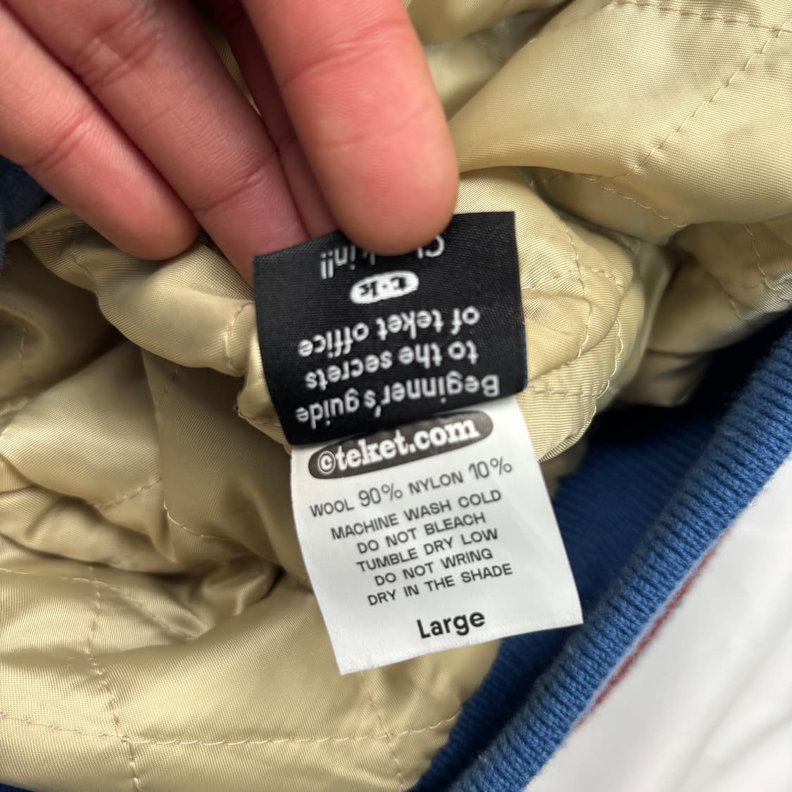 테켓 캐리 울 바시티 자켓 L 상품이미지8