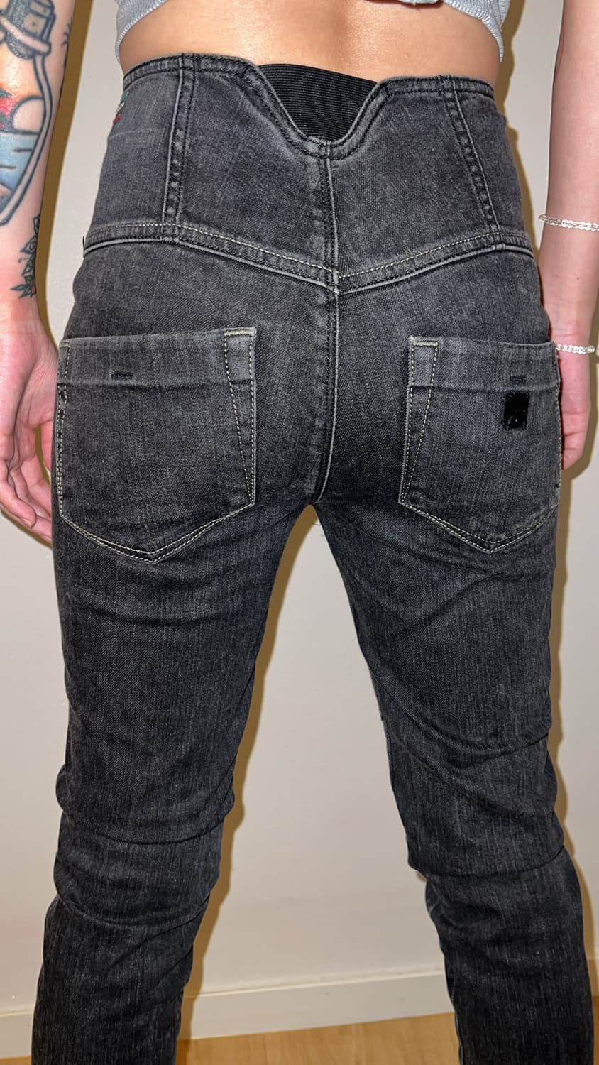 Diesel Corset Black Denim Jeans 상품이미지3