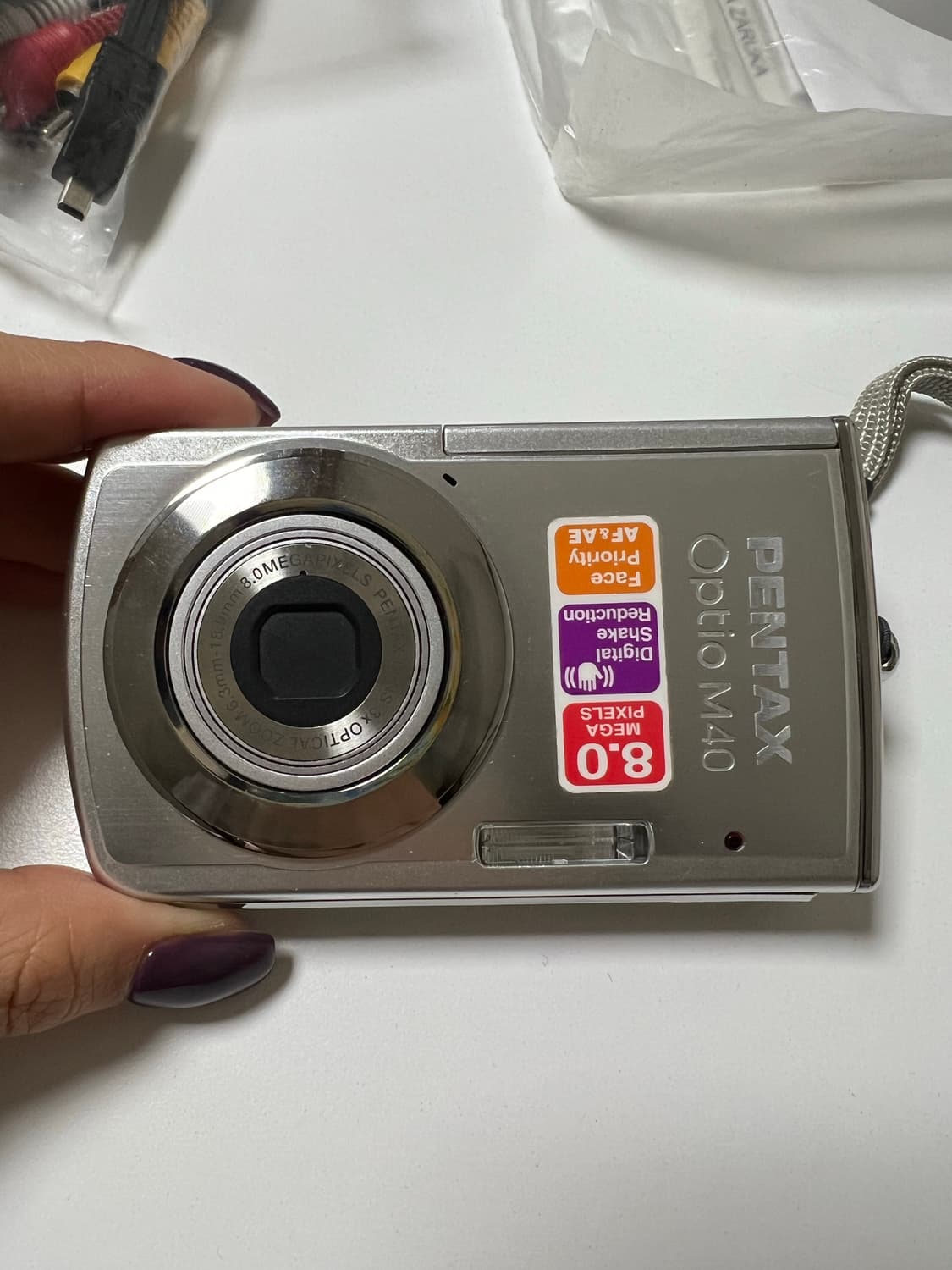 (풀박스) Pentax optio M40 실버 빈티지 디카 상품이미지1