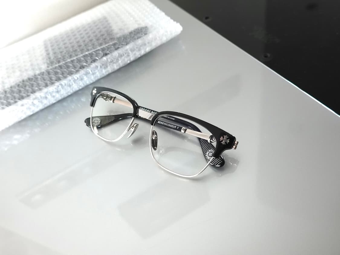 크롬하츠 보넨노이슈어2 블랙/브러쉬드실버 안경 상품이미지1