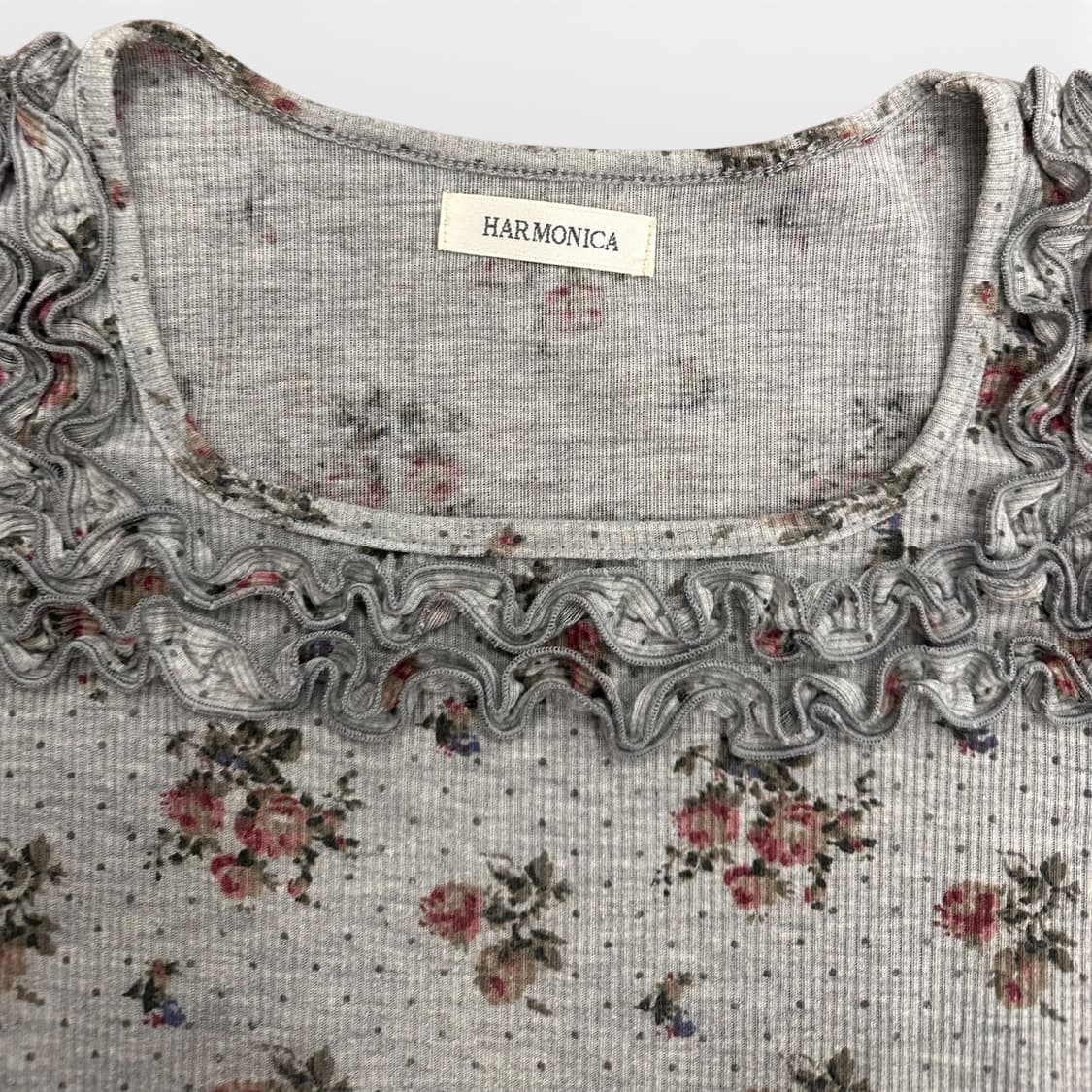 Flower Neck Detail Sleeveless Top 상품이미지6