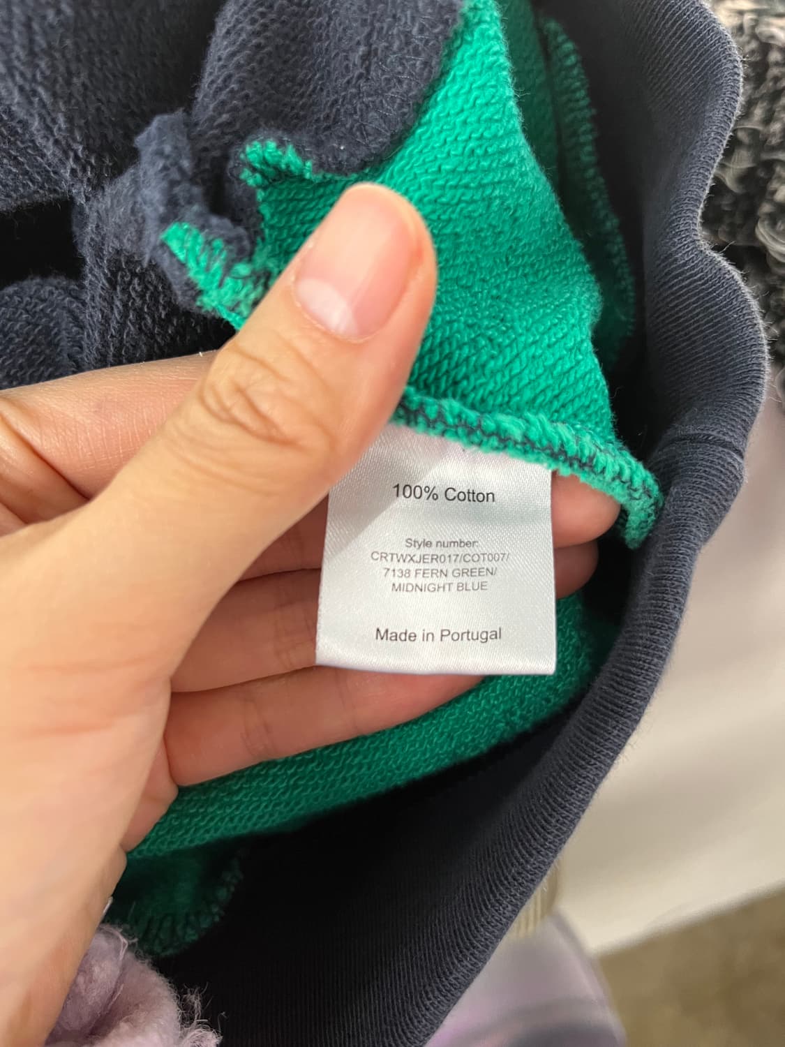 써네이 SUNNEI 스트라이프 맨투맨 L 상품이미지6