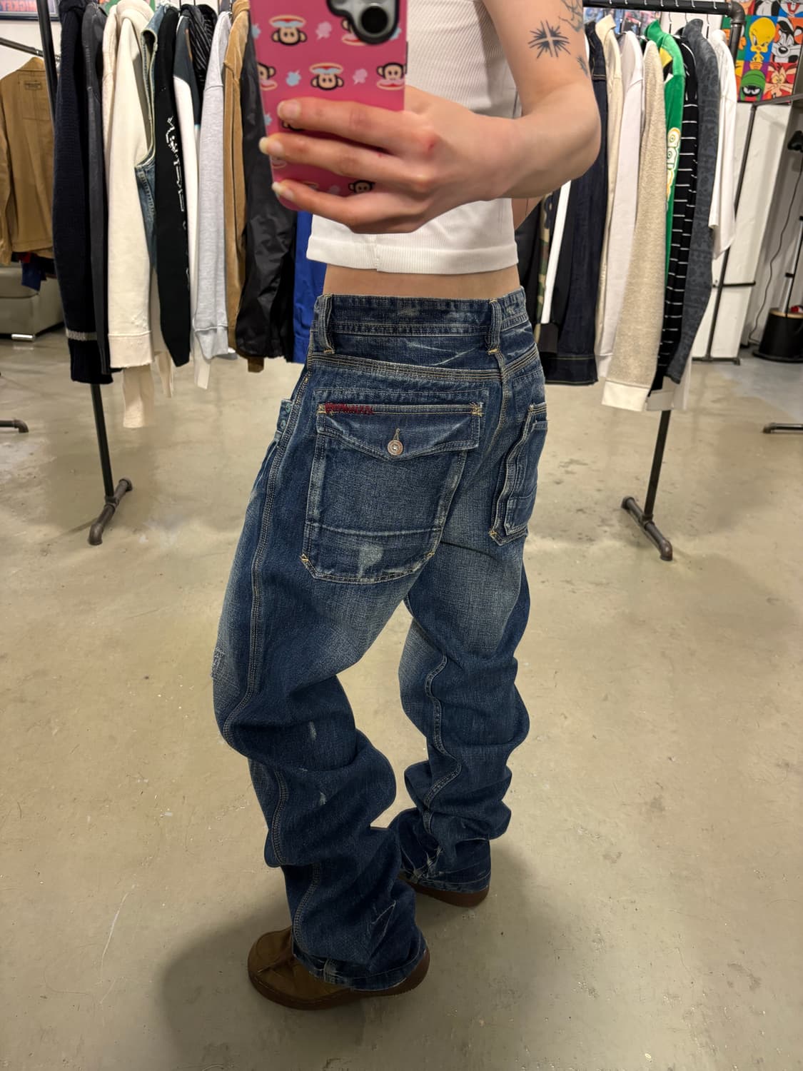 빈티지 워싱 데님팬츠 상품이미지4