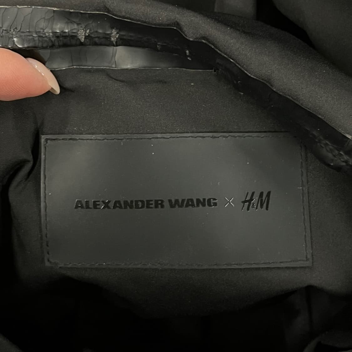 [정품] 알렉산더왕 x h&m 블랙 후드 윈드브레이커 자켓 b17 상품이미지5