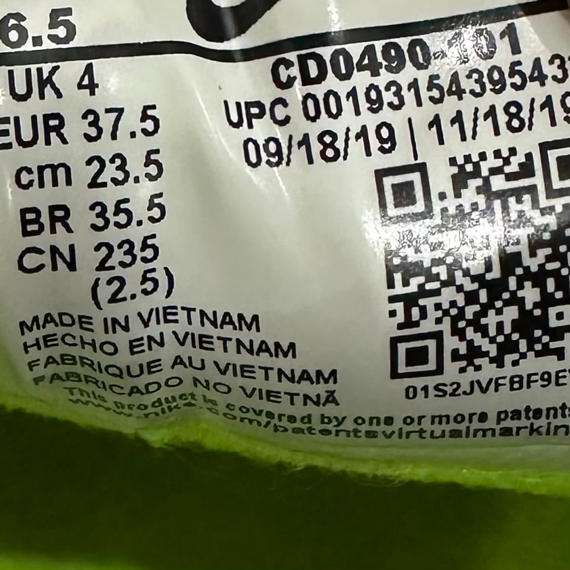 235) 나이키 운동화 여성 여자 신발 에어맥스90 형광 상품이미지9