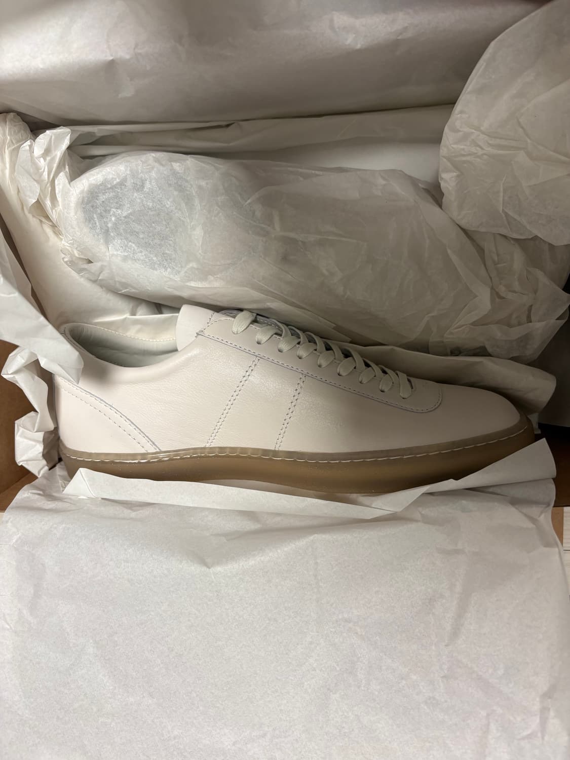 [40]르메르 리놀륨 베이직 레이스업 트레이너 클레이 화이트 상품이미지2