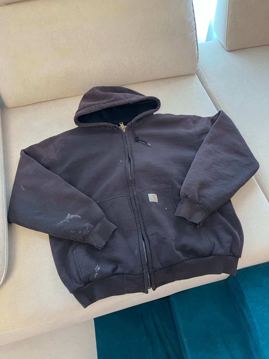Carhartt distressed faded hoodie (칸예 착용) 상품이미지1