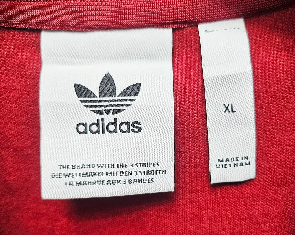 (105)XL ☆우주매물☆아디다스 베켄바우어 2중지퍼[버건디] 트랙탑져지 상품이미지2