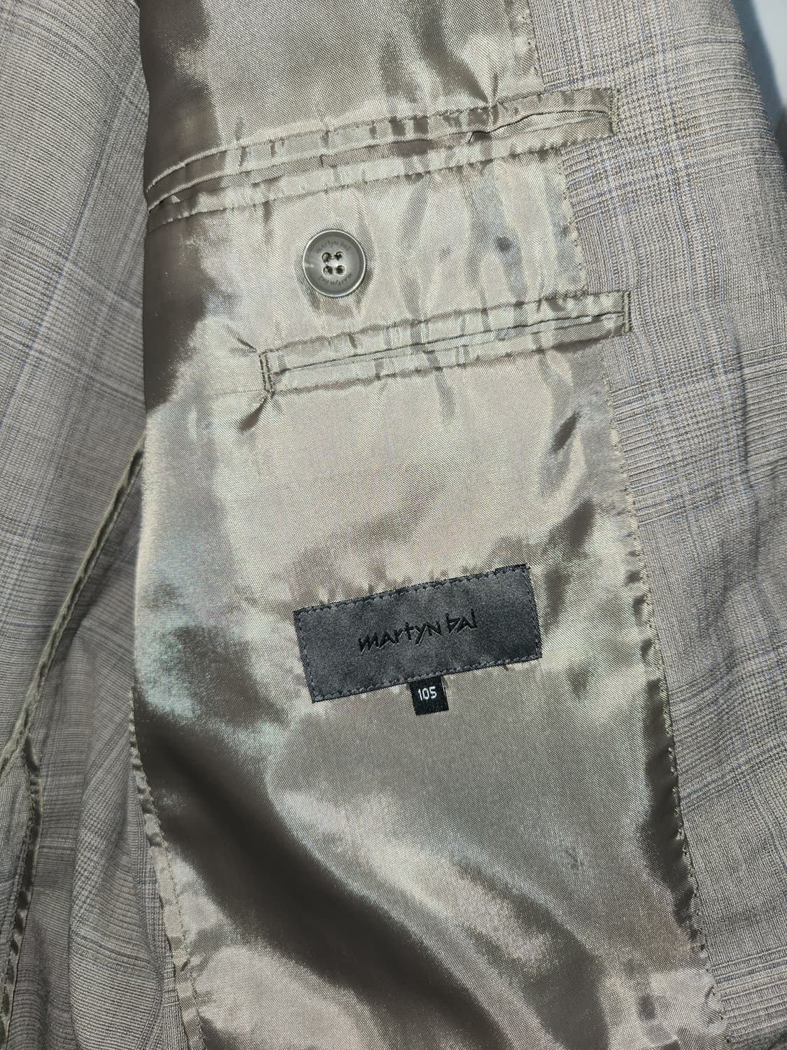 봄여름용 체크무늬 남성 블레이저 자켓105 상품이미지4