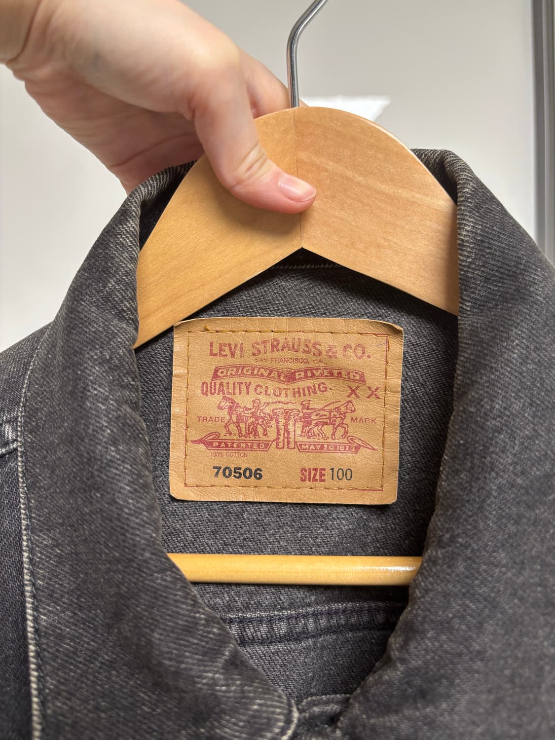 리바이스 70506 Black Trucker Jacket (100) 상품이미지3