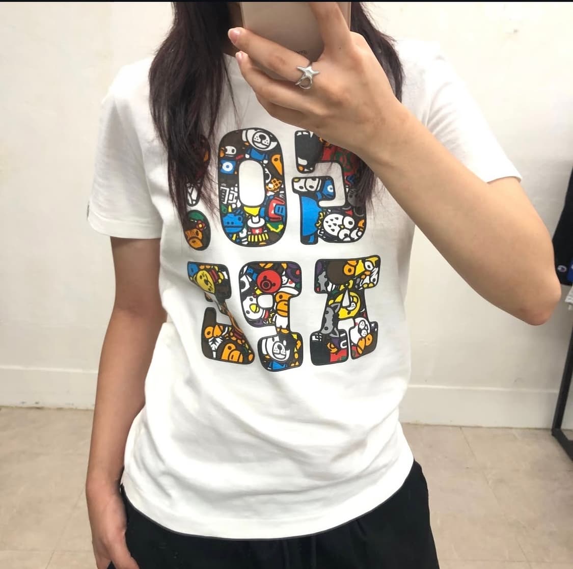 베이프 베이비 마일로 반팔 티셔츠 상품이미지1