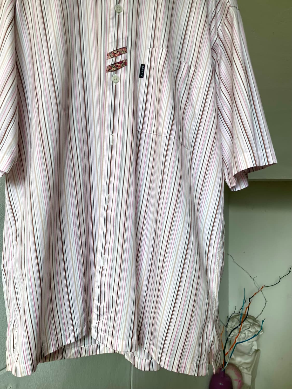 패턴 포인트 박시핏 셔츠 상품이미지3