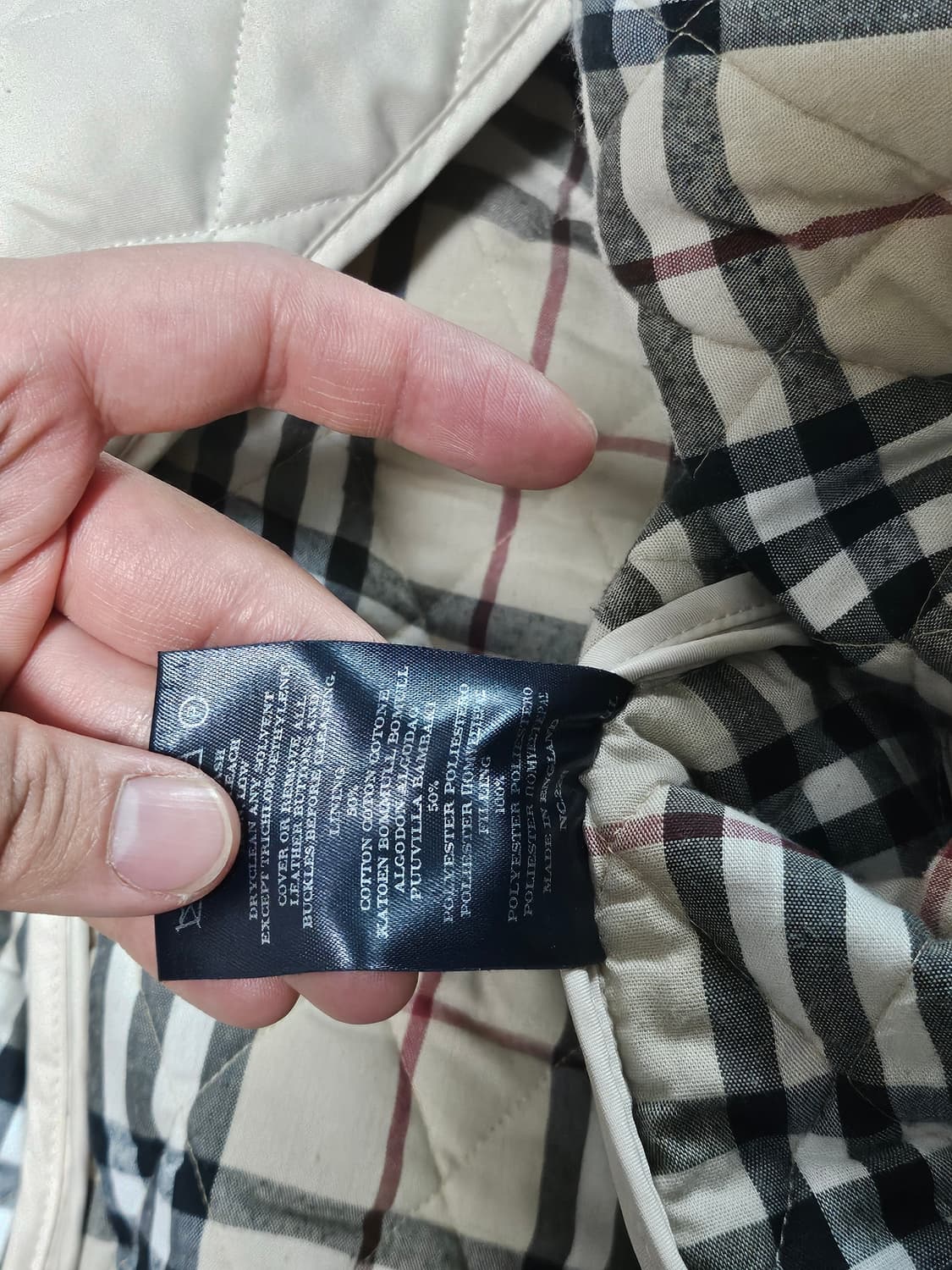 Burberry 퀼팅 자켓 아이보리 상품이미지5