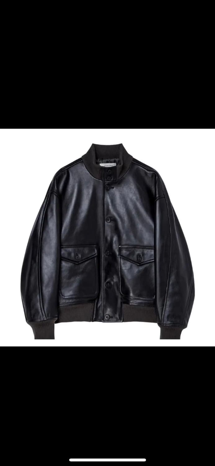 애프터프레이 A-1 레더 블루종 블랙 m사이즈 상품이미지1