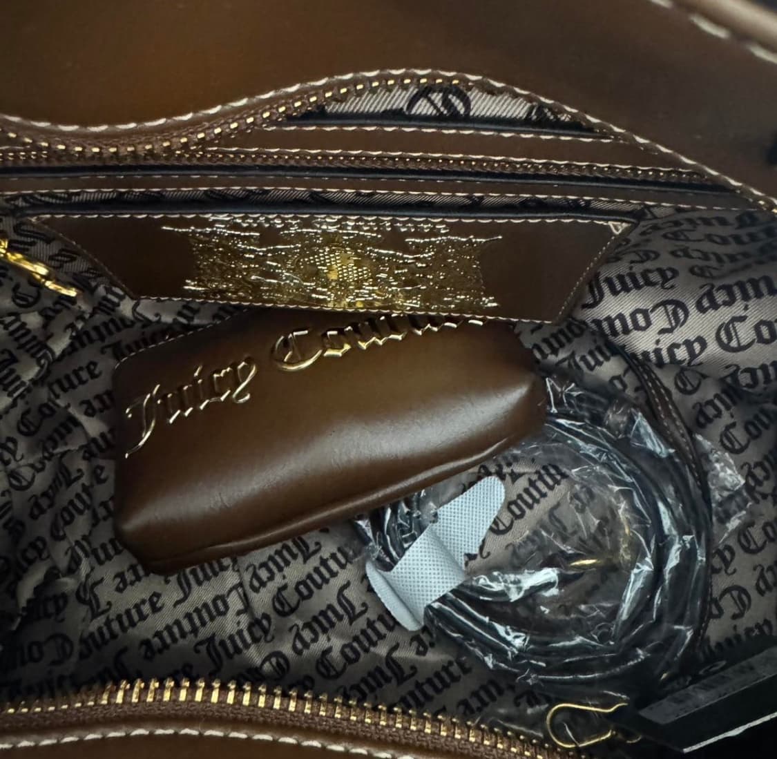 [수능기념할인] 대대장 신상 쥬시꾸뛰르 브라운 벨벳 숄더백 상품이미지5