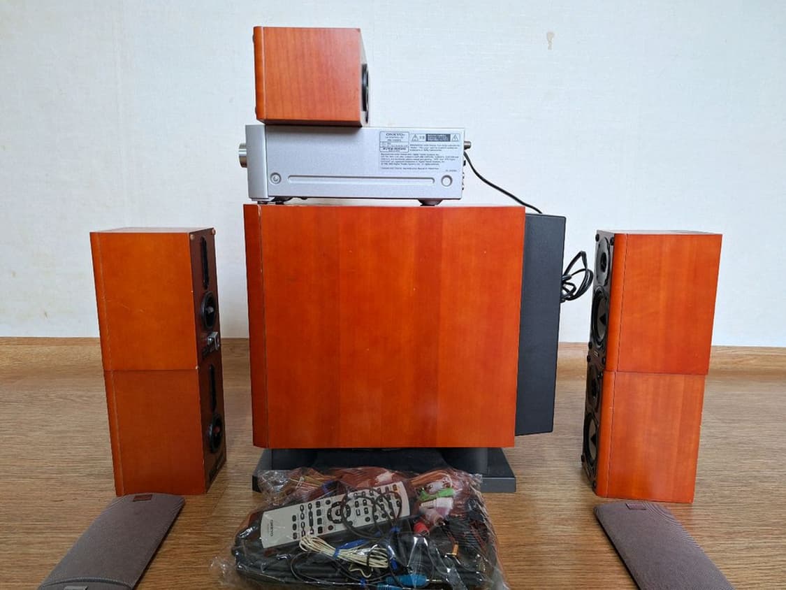 온쿄 5.1 빈티지 홈시어터 스피커 세트 레트로 매장 카페 가게 인테리어 상품이미지6