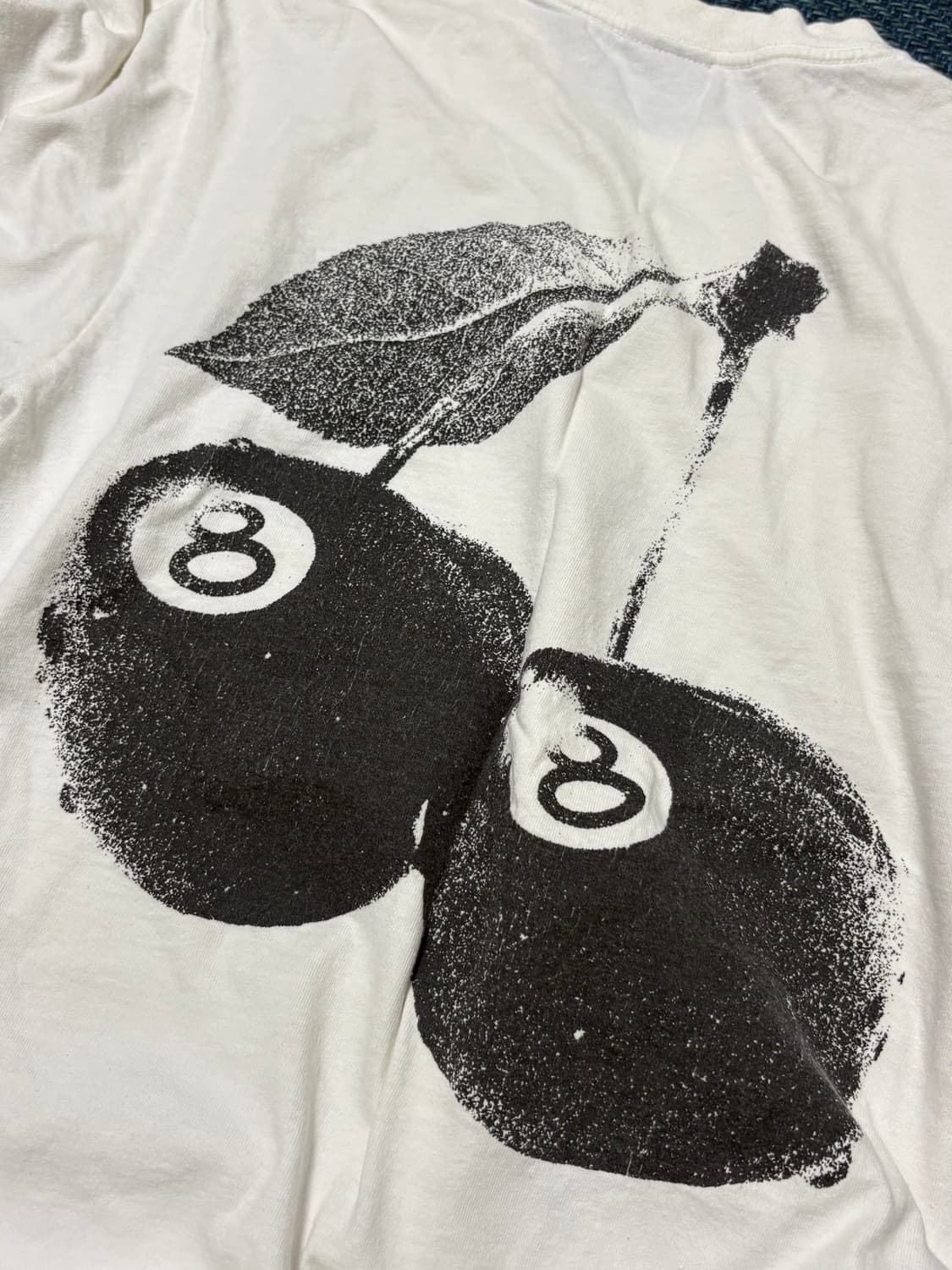 stussy 스투시 체리 반팔티 s 상품이미지5