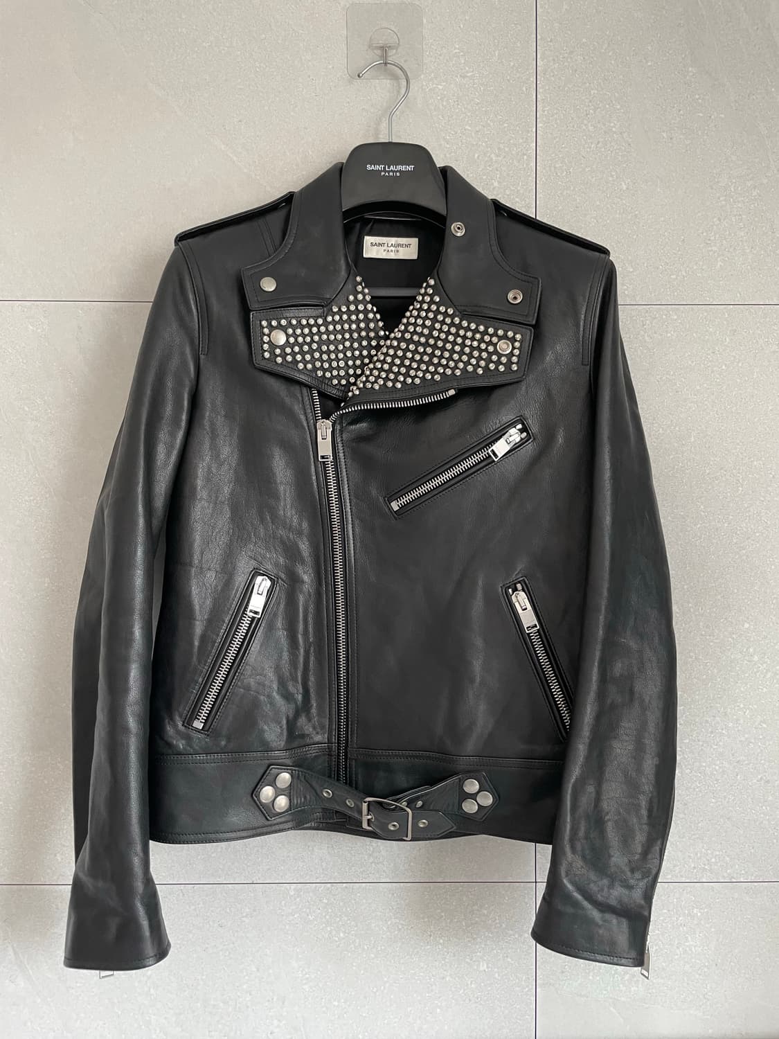 생로랑 14fw 스터드 레더자켓 상품이미지3