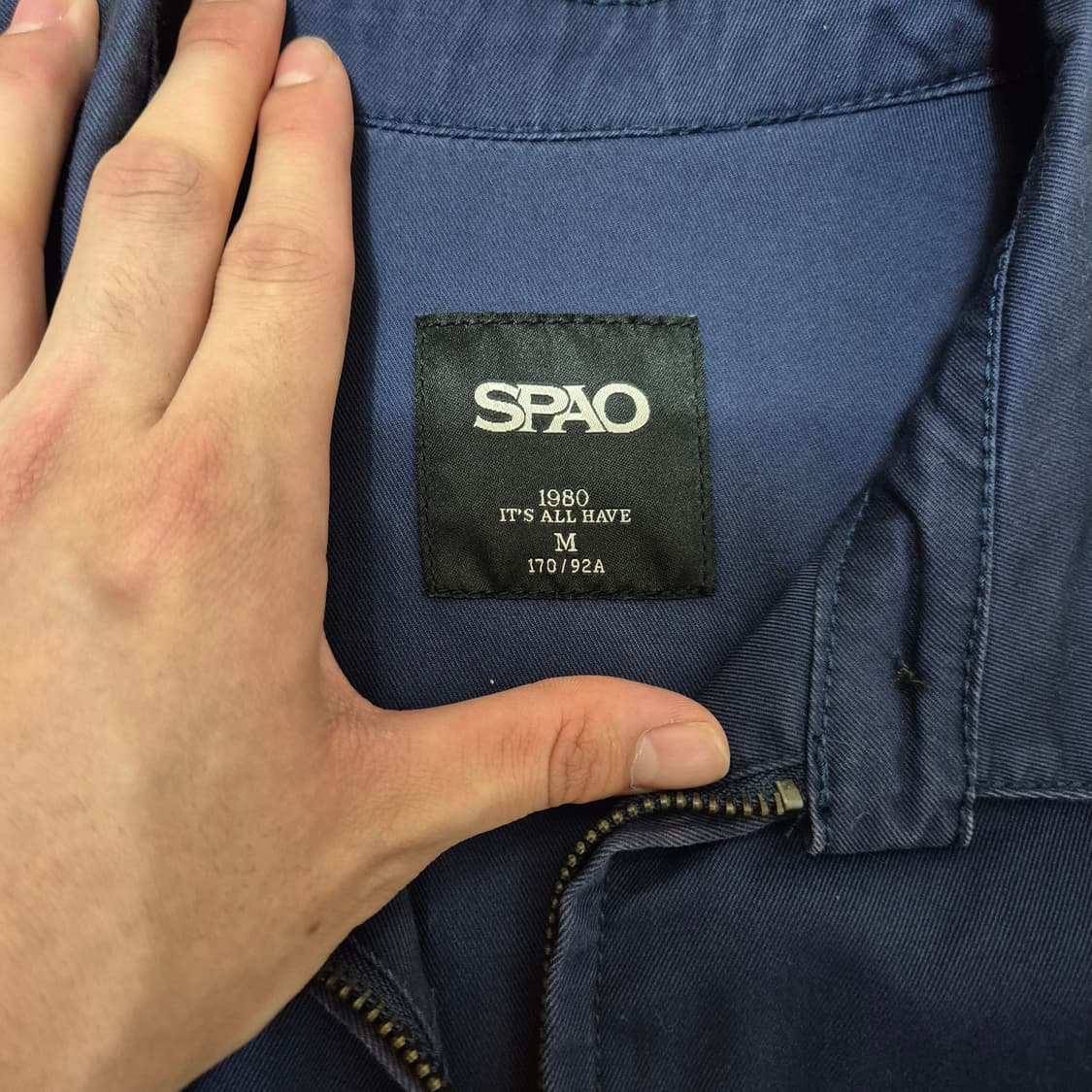 스파오 남성 스탠다드 카라 블루종 자켓 상품이미지4