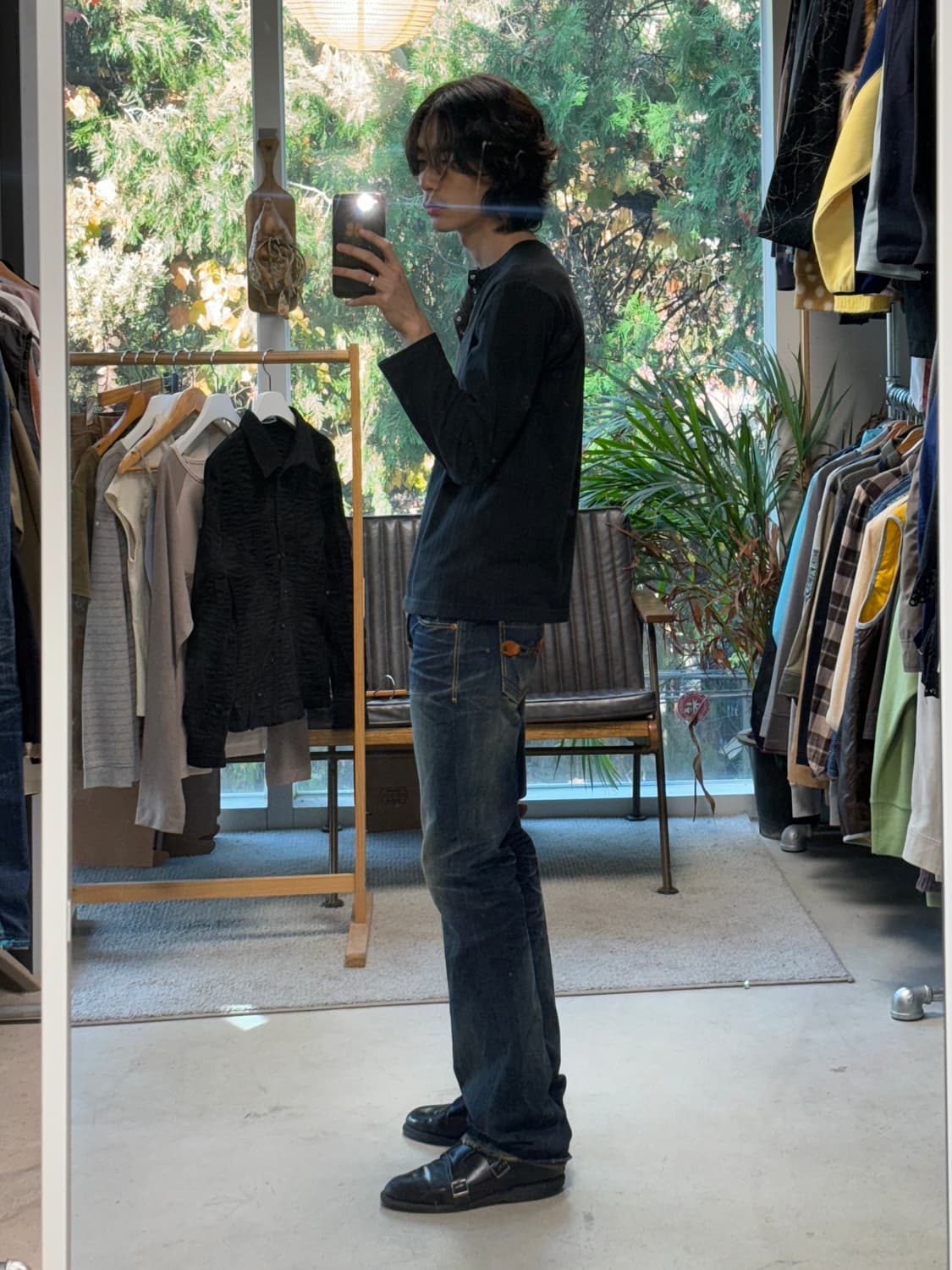 더블 스티치 로우라이즈 진 상품이미지4