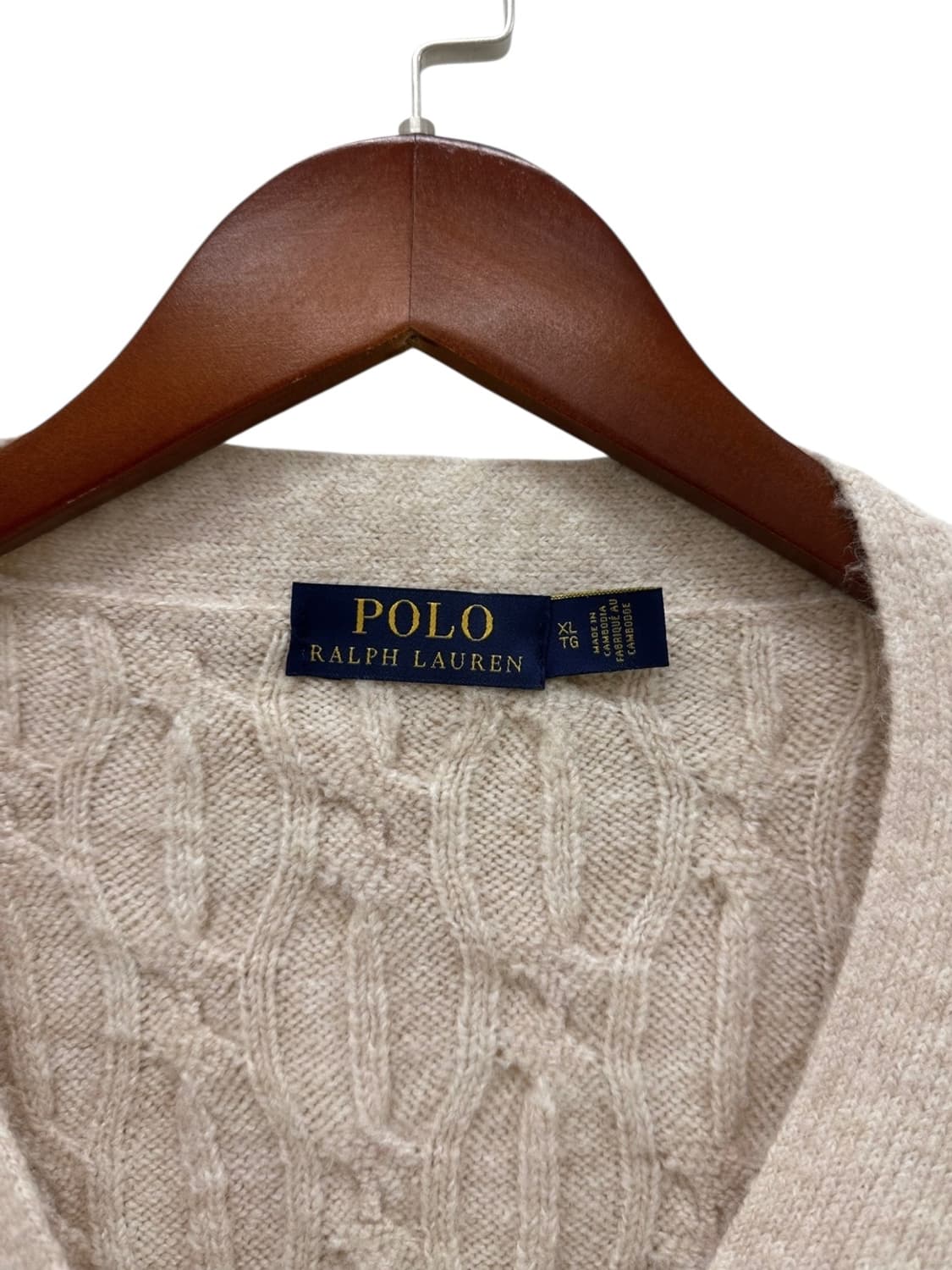 폴로 꽈배기 가디건 오트밀 (여성XL) 상품이미지7