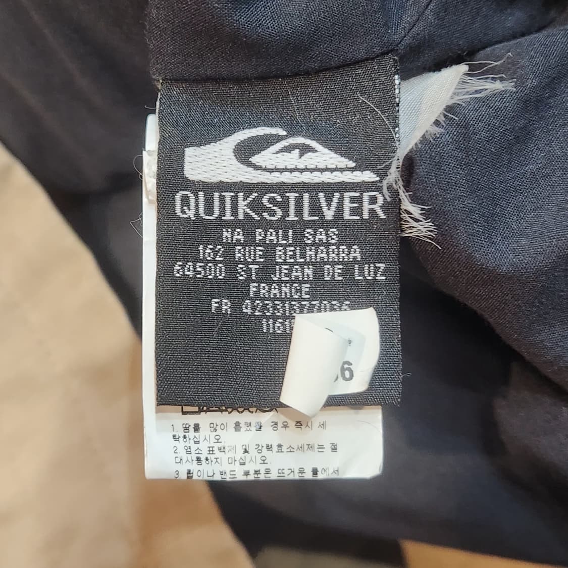 퀵실버 베이지 빈티지 자켓 (M) 상품이미지3