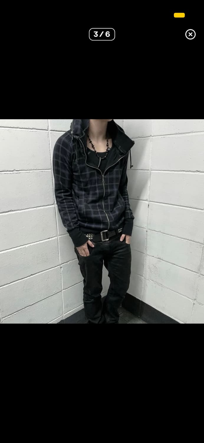 Y2K tartan bono jacket 상품이미지3