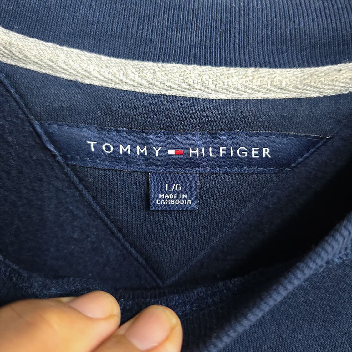 타미힐피거(Tommy Hilfiger) 클래식 로고 맨투맨 L 상품이미지5