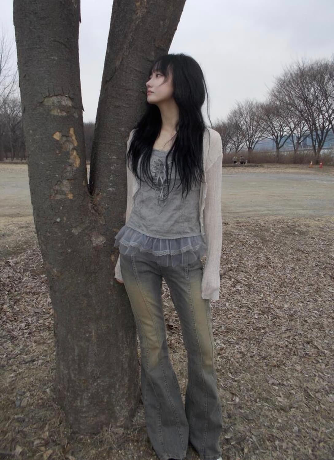 KYOIII 쿄이 washing slit 부츠컷 팬츠 상품이미지2