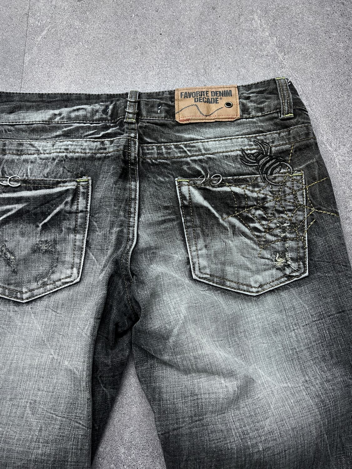 Decade Jpn 피어싱 샌드 워싱 부츠컷 데님 상품이미지8