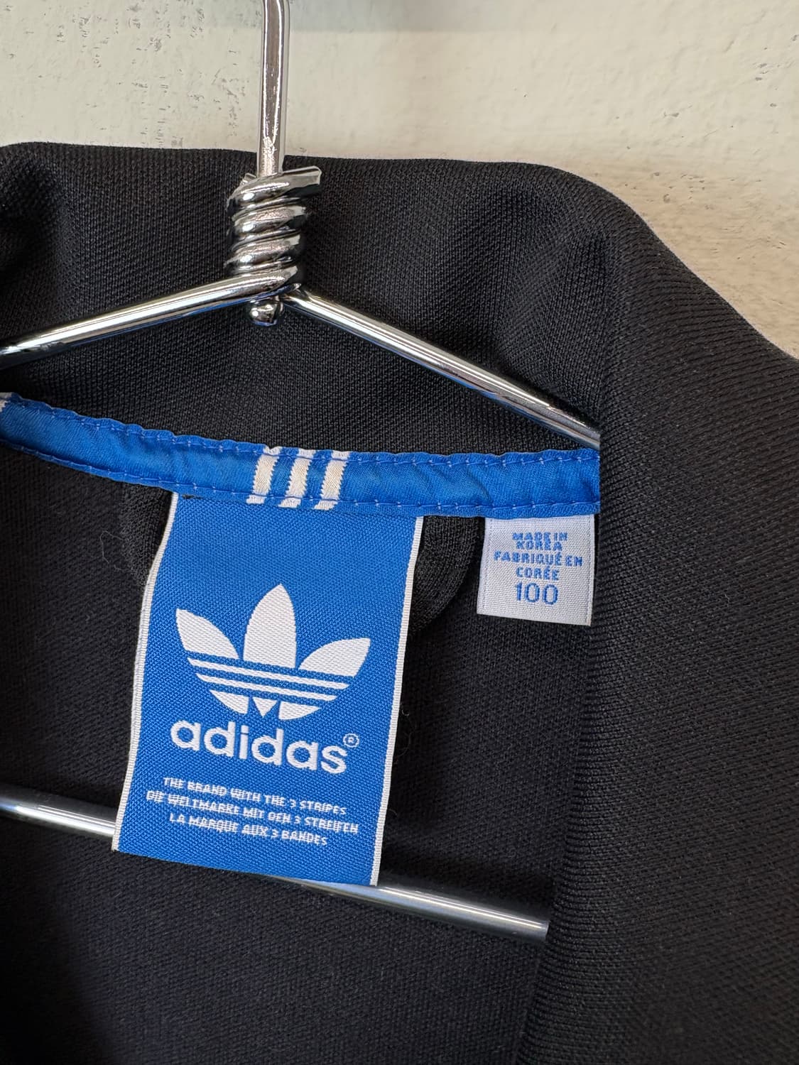 아디다스 유로파 삼선 트랙탑 져지 블랙 상품이미지5