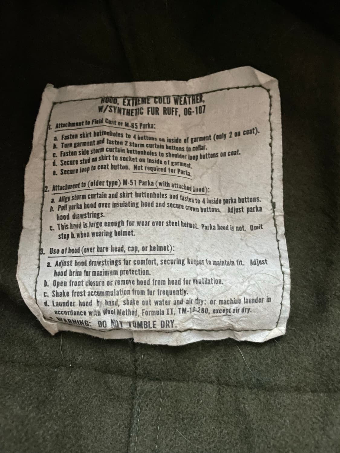 80s M65 후드 라쿤퍼 커스텀  상품이미지3