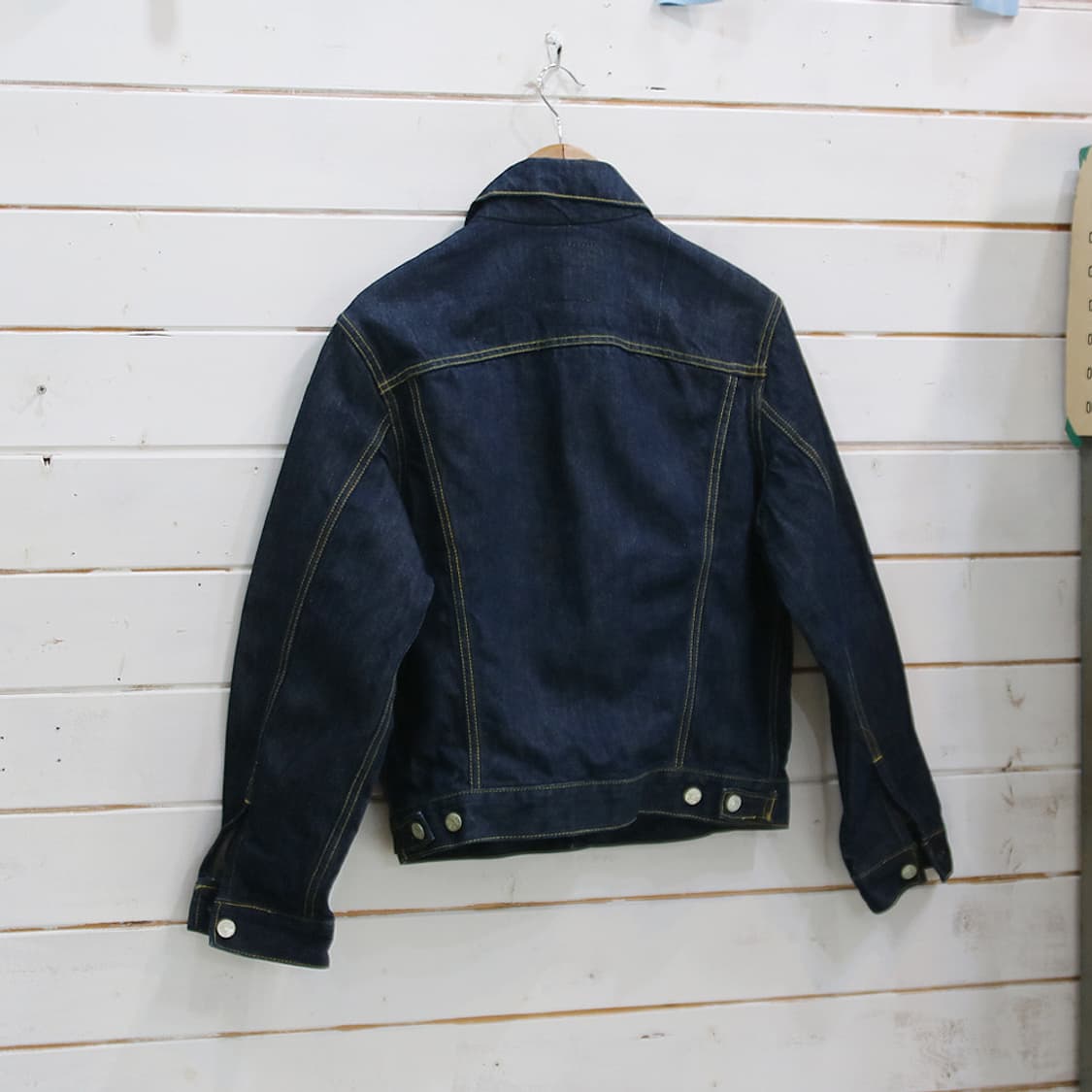 (착용컷) BIG STONE T211 데님 트러커 자켓 (남성용 98) 상품이미지2