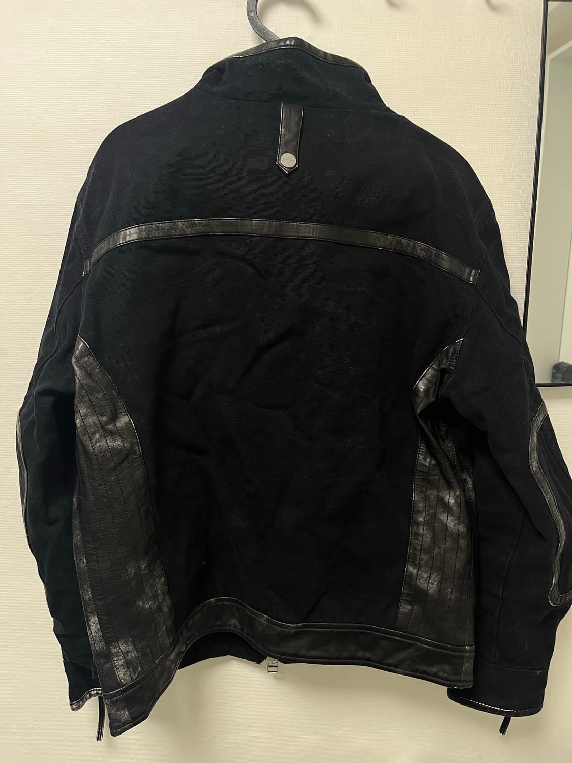 THEVINYLHOUSE 배색 레더 자켓 S 상품이미지2