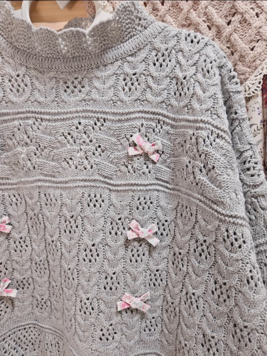 빈티지앤 러블리 반목폴라 니트 상품이미지6