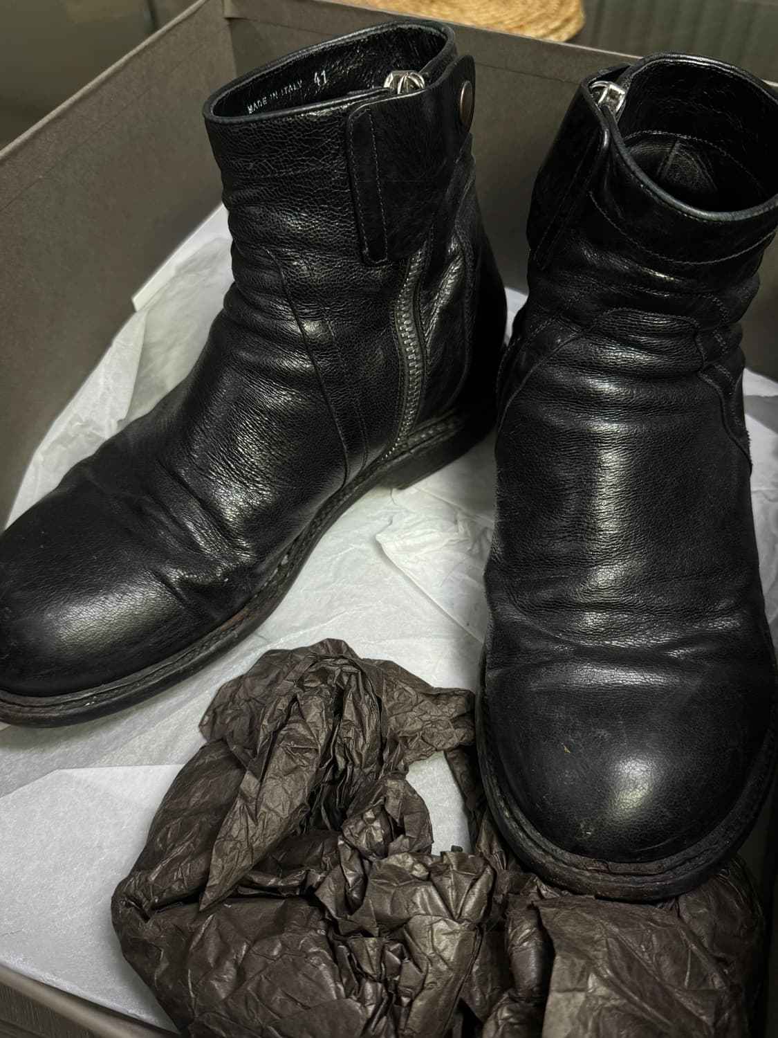 릭오웬스 사이드집업 부츠 41 상품이미지1