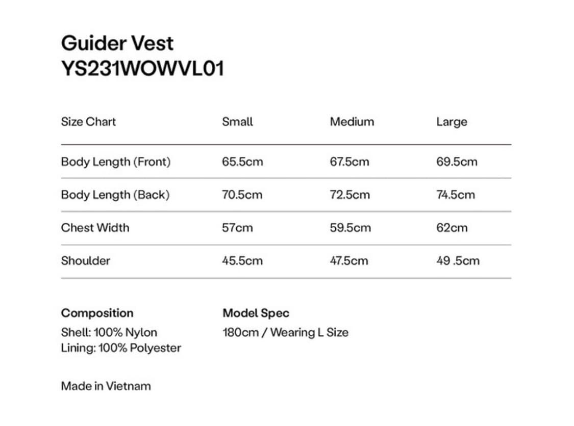 예스아이씨 GUIDER VEST 상품이미지3