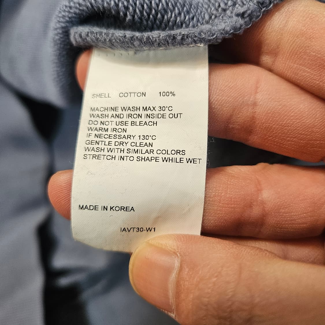 비바스튜디오 시그니쳐 로고 빈티지 블루 후드티셔츠 XL 상품이미지6