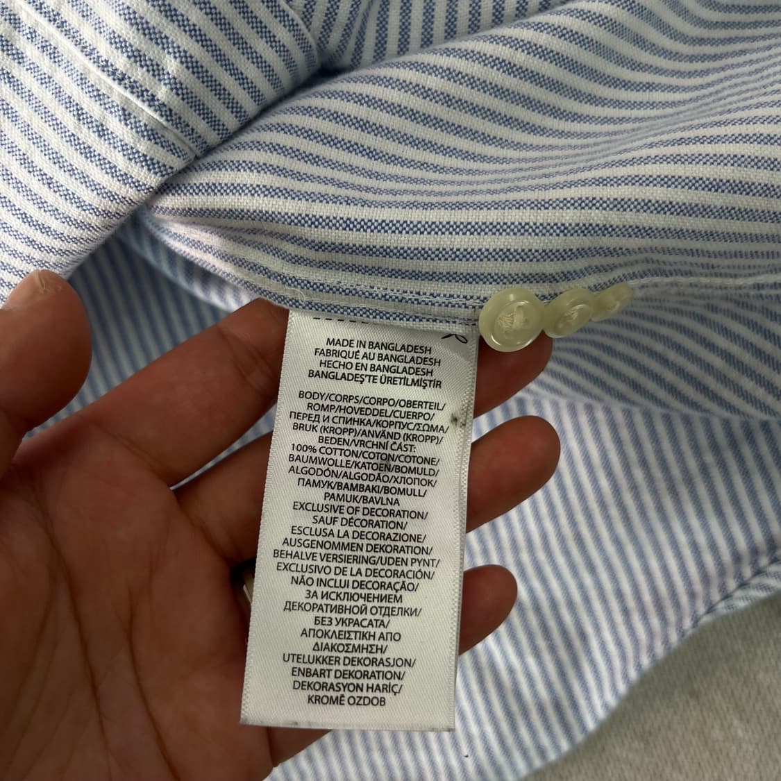 100 폴로랄프로렌 신형라벨 스트라이프 셔츠 상품이미지6