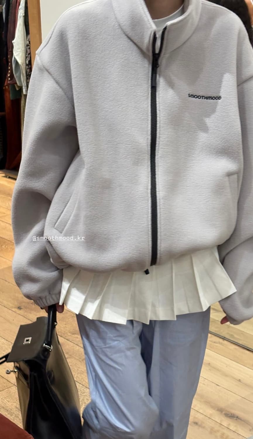 O ANGEL 오엔젤 썸머 플리츠드 스커트 에이프런(화이트) 상품이미지6