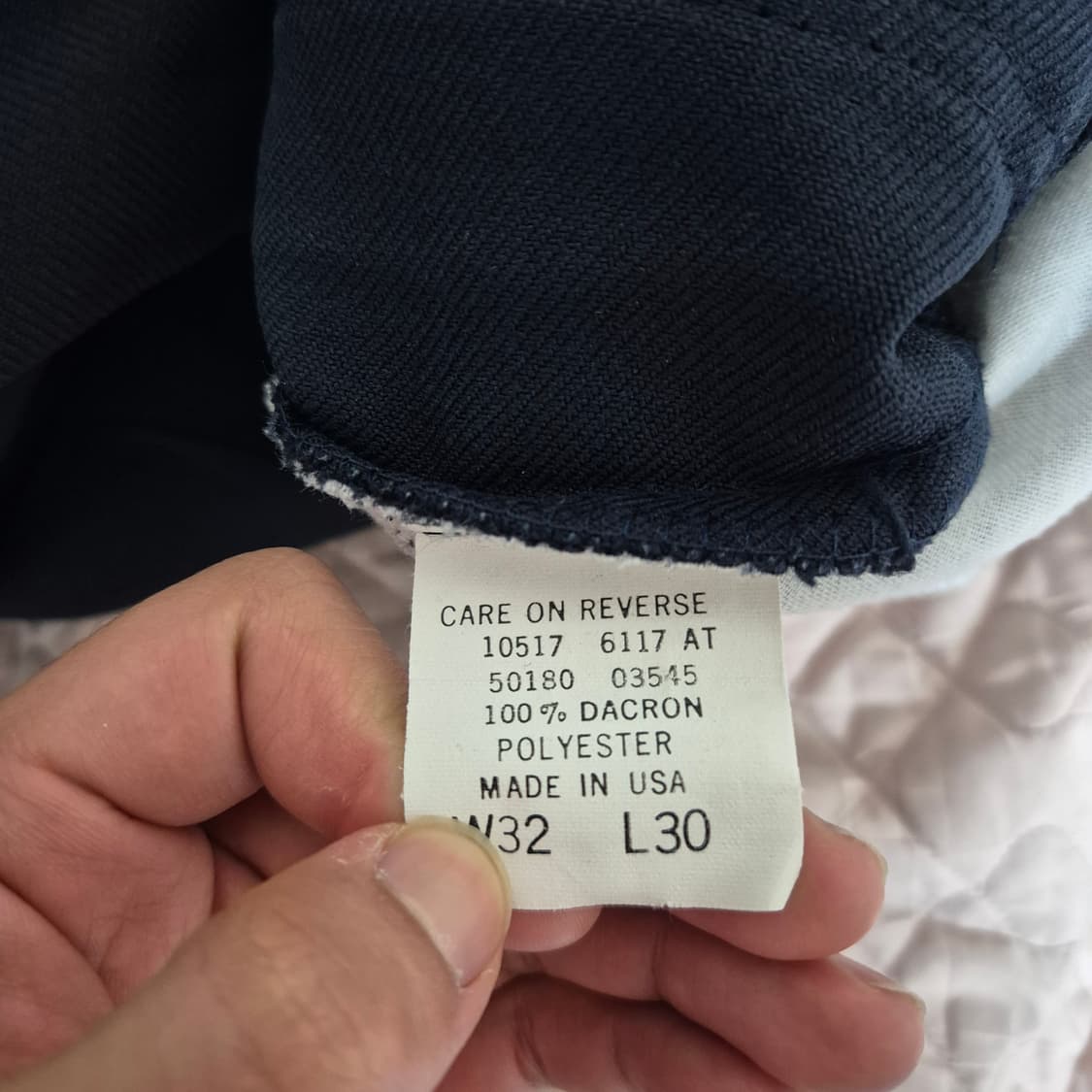 90s 리바이스 Made In USA 네이비 메카닉 팬츠 데드스탁 상품이미지6