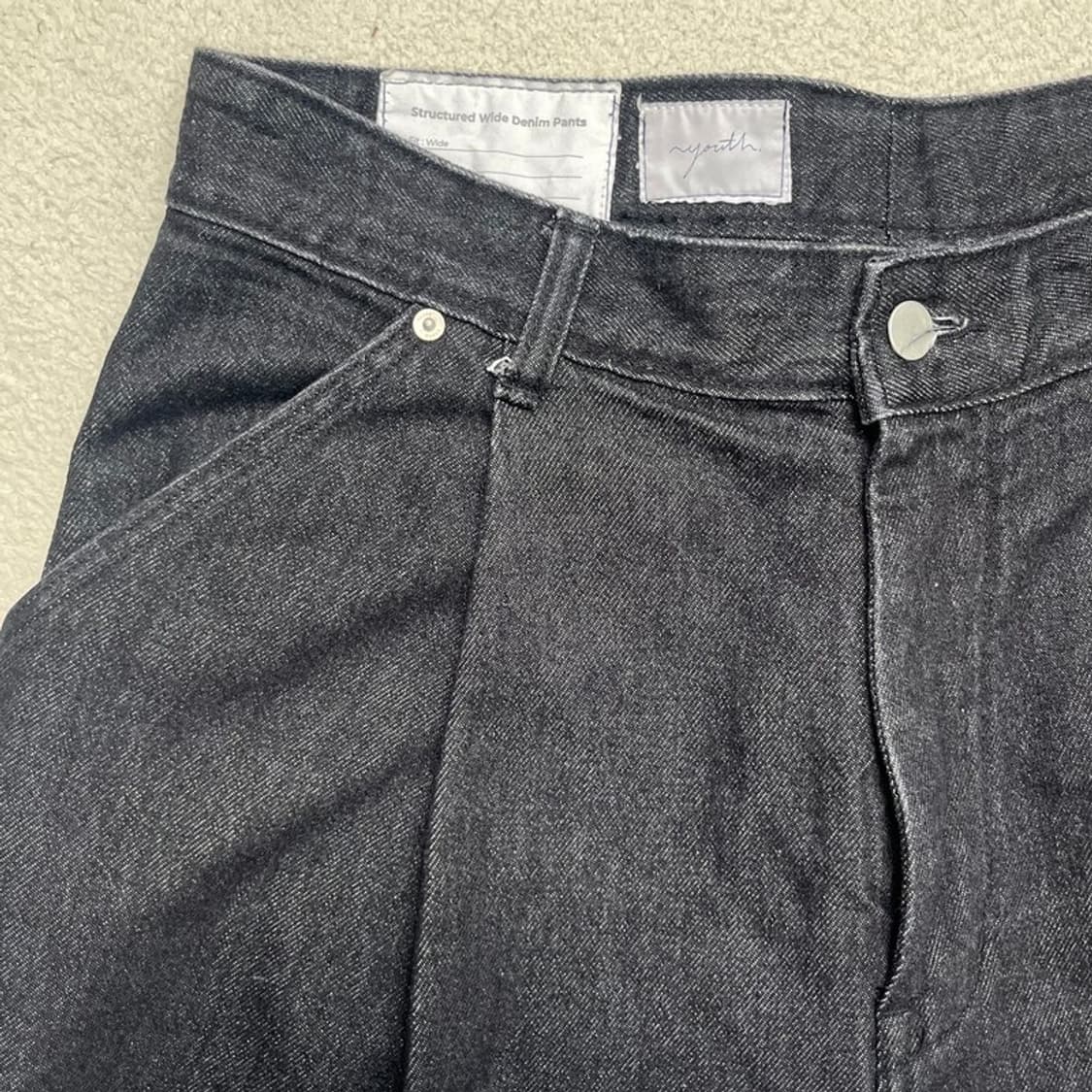 YOUTH 핀턱 흑청바지 상품이미지4