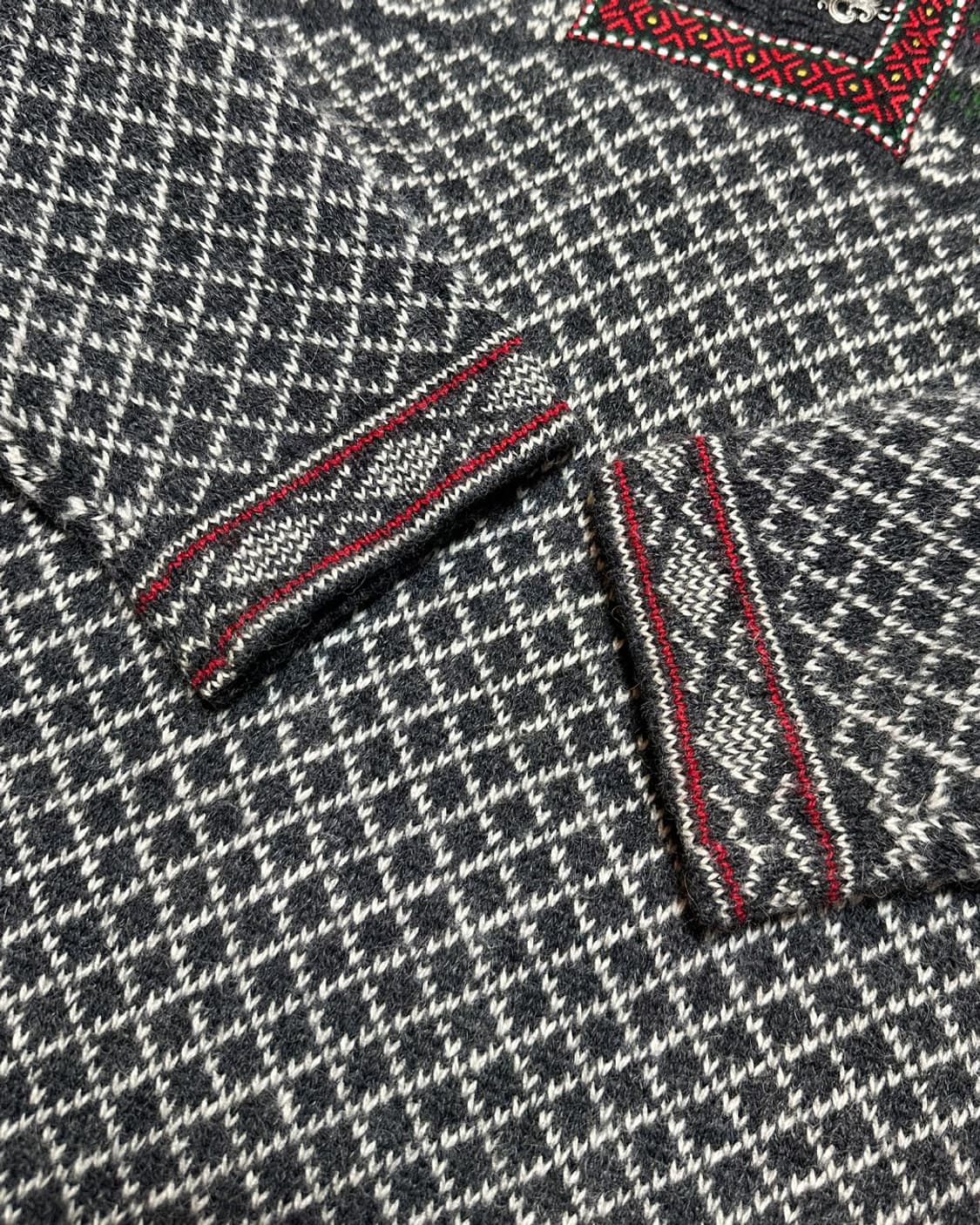 Old 노르웨이 울 노르딕 니트 스웨터 상품이미지4