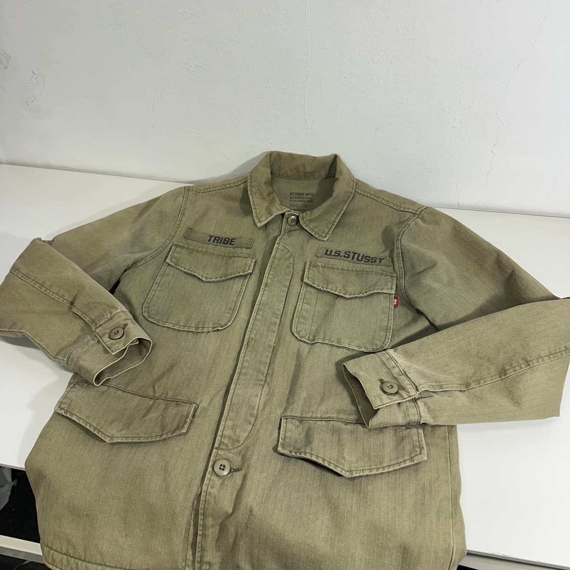 S 95 스투시 MFG 카키 네임택 필드자켓 상품이미지1